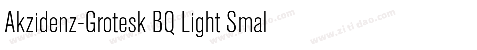 Akzidenz-Grotesk BQ Light Small字体转换